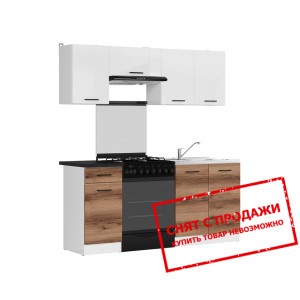 Кухня Junona Line 180 Белый глянец/Дуб делано темн...